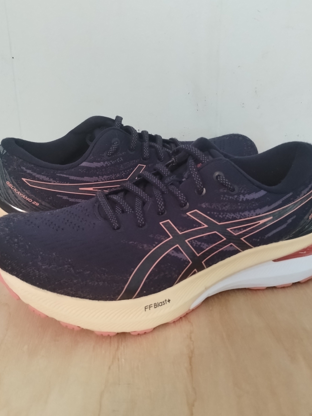 ASICS Women's Gel Kayano 29 Blue Purple Peach Pink Sneakers Running Shoes